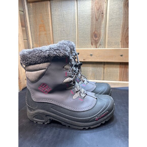 Columbia Shoes - Columbia Womens 200g Bugaboot Winter Snow Boots Grey/Pink Size 6 Waterproof